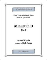 Minuet in D, No. 1 P.O.D. cover